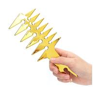 Hair Comb, 20 x 8 x 0.5cm Men's Wide Tooth Hair Combs Double Sided Oil Hair Comb Retro Plastic Hair Styling Combs for Men's Hairstyling, Salon, Hom (Gold)