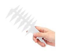 Hair Comb, 20 x 8 x 0.5cm Men's Wide Tooth Hair Combs Double Sided Oil Hair Comb Retro Plastic Hair Styling Combs for Men's Hairstyling, Salon, Hom (White)