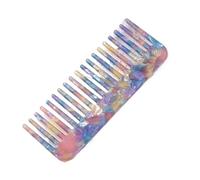 Hair Comb 2pc Colorful Wide-tooth Mini Acetic Acid Comb, Plastic Bristle, Styling Tool For Curly, Thick, Long, Wet Hair, Normal Type
