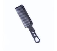 Hair Comb 2pc Professional Hair Cutting Comb Carbon Salon Barber Styling Tool Men Women Flat(Black4)