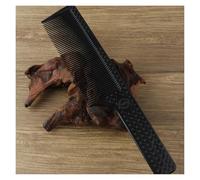 Hair Comb 3pc Light Weight Big Size Barber Flat Top Cutting Comb Clipper Over Haircut Anti-slip Handle Plastic Hairdressing Fading(Black)