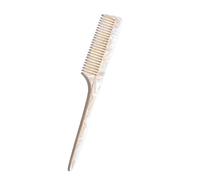 Hair Comb 3PC Multi-colored Acetic Acid Portable Tip Tail Comb For Various Hair Lengths For Travel And Home Use(Pale yellow)