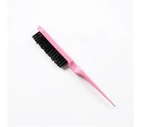 Hair Comb 3Pcs Pro Salon Hair Brushes Comb Slim Line Teasing Back Combing Brush Styling Tools DIY Kit(Pink)