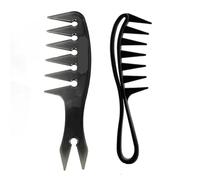Hair Comb 5pc Wide Teeth Hairbrush Men Hair Beard Trim Hairdressing Brush Hairstyle Barber Styling Tools Salon Accessories(Light Pink)