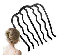Hair Comb Clips - U Shaped Side Combs, Fine Hair Accessory, Women Metal Pins, French Twist Holder | Heavy Duty Elegant Decorative Styling Tool For Wedding Party Bridesmaid Prom Event