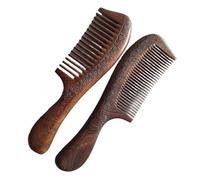 Hair Comb Combs Wood Comb Beard Comb Handicraft Hair Styling Wide Tooth and Narrow Tooth Gift(Wide 1PC 3)