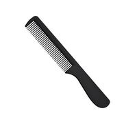 Hair Comb- Men Black Wide Tooth Rake Comb Carbon Fibre Anti-static Salon and Barber Styling Combs Detangling Beard Combs Hairdressing Handgrip Brushes for Long,Wet or Curly Hair