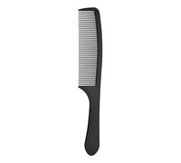 Hair Comb-Men Hair Carbon Fibre Detangling Rake Comb Barber Hairdressing Styling Combs Heat Resistant Anti-static Handgrip Combs,Fine Tooth in Black