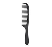 Hair Comb-Men Hair Wide Tooth Rake Comb Barber Styling Combs Carbon Fibre Anti-static Hairdressing Detangling Handgrip Combs,Black