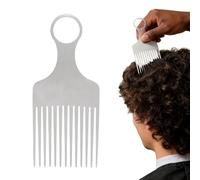 Hair Comb - Metal Hair Pick Combs, Hairs Comb For Curly, Aluminium Precise Ergonomic Non-Slip Combs | Hairs Pick Brush For Men Boyfriend Family Curly Travel Home Salon Indoor, Gentle On The And Scalp