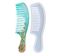 Hair Comb Mold - Hair Brush Making Mould | Silicone Epoxy Casting Tool | Resin Comb Jewellery Craft Accessory | Handmade Cute Brush Creation Kit for Art Jewellery Makers Hobbyists