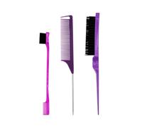 Hair Comb Pro Pointed Tail Salon Hairdressing Hair Styling Comb Brush Combs Barber Accessories(TZ007-purple1)