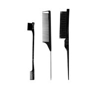 Hair Comb Pro Pointed Tail Salon Hairdressing Hair Styling Comb Brush Combs Barber Accessories(TZ007-black1)
