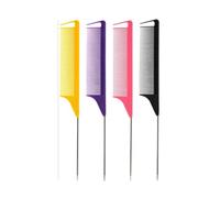 Hair Comb Pro Pointed Tail Salon Hairdressing Hair Styling Comb Brush Combs Barber Accessories(TZ06926-4pcsMixcolor)
