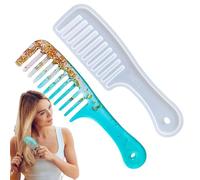 Hair Comb Resin Mold - Hair Brush Resin Mold | Resin Hair Comb Molds Silicone | Ear Comb Resin Mold | Combi Silicone Molds