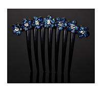 Hair Comb Slides Hair Side Combs,Rhinestones Flowers Hair Combs, Hair Clip Comb For Women No Slip Styling Girls Hair Accessories Hair Accessories For Women(B)