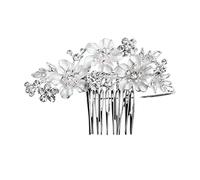 Hair Comb Slides Wedding Hair Side Comb Handmade Flowers Hair Clip Comb Bridal Hair Clips Headpieces For Women Hair Accessories For Women(F)