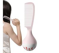 Hair comb, upright standing comb for dressing table with non-slip holder, practical styling accessory for bathroom, travel, school, outdoor, business trip