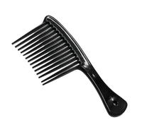 Hair Comb Wide Tooth Smooth Hairdressing Comb Big Size Wet Long Curly Hairbrush Detangling Hair Styling Tools Coarse Wide Spikes(Balck)
