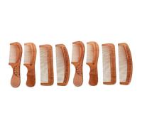 hair combs, 12 Pcs Peach Wood Hair Comb Peach Wood Comb Wooden Comb Chinese Hand Carved Comb Anti-static Hair Comb Beard Brush Scalp Comb(Wood colorx2pcs,17.7x5cmx2pcs)