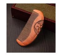 Hair Combs for Women Handmade Peach Wood Comb for Scalp Massage Household Hair Styling Tools Thickened Wide Toothed Comb Travel Comb Grooming(14cm)