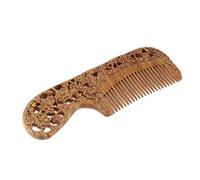 Hair Combs Hair Comb Hand Carved Wood Beard Hair Comb With Handle Hand Scalp Massage Comb Styling Tool Hairbrush
