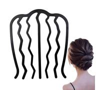 Hair Combs Slides | Decorative Metal Hair Side Combs | Fashionable Side Hair Twist Comb | French Twist Hair Combs For Creating French Twists, Low Buns And High Buns