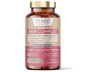 Hair Complex - Clinically Proven & Patented Formula Hair Formula for Women by Keranat - 60 Softgels - GMP Standards (60 Softgels)