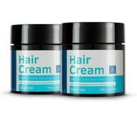 Hair Cream for Men - 2 x 100g (Set of 2) | Daily Use | Light Hold | Style & Nourishment | Wild Flax Seed Extracts | Moisturizes Hair | Non-sticky, Sulphate & Paraben FREE