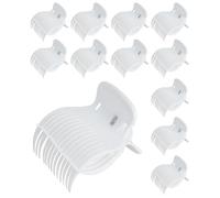 Hair Curler Claw Clips,12 Pcs Hair Roller Clips- Heat Resistant Plastic Roller Clips, Lightweight & Safe Styling Clips For Small, Medium & Large Rollers, Salon & Home Section Styling For Women