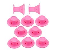 Hair Curler Heatless - Durable PP Material, 10-Piece 4x4x3.5cm Small Lightweight Set, Mushroom Shaped Design | Reusable Long Hair Roller Sleeping Curling Tools For Women Girls Travel Home Styling