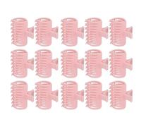 hair curlers rollers 15Pcs/Set Hair Curler Roller Pink Plastic Women Perm Clips Large Grip Styling Salon Hot Curlers DIY Hairdressing Tools for Volume Sleep in