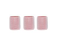 Hair Curlers Rollers 3PCS Self-Grip Hair Rollers Heatless Curlers No Heat Bangs Volume Self-adhesive Hook DIY Styling Tools(Pink,5.5CM)
