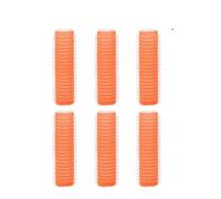 Hair Curlers Rollers 6pcs Hair Rollers Self Grip Holding Self-Adhesive Air Bangs Curling Roller Clips Comb DIY Tools(Orange,3.0cm 6pcs)