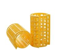 Hair Curlers Rollers 6Pcs Heatless Hair Curler No Heat Rollers Plastic Lazy Curls Root Perm Rods Bangs Curling Rod Styling Tools(Yellow,3CM)