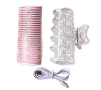 Hair Curlers Rollers Heated Rollers Electric Rollers Portable Hair Rollers USB Self-Adhesive Hair Curler Fringe Roller Rechargeable Usb Heated Hair Curler Bangs Roller Hair Curling Styling Tool