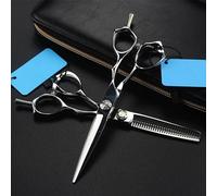 Hair Cutting, 6 Inch Professional Japan 440c Ice Calcination Cutting Barber Haircut Thinning Shears Hairdressing Set Hair Cutting Tools