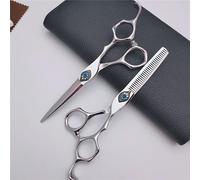 Hair Cutting, 6 Inch Professional Japan 440c Steel Upscale Crested Nut Haircut Thinning Barber Cutting Shears Hairdresser Set Hair Cutting Tools