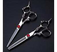 Hair Cutting, 6 Inch Upscale Professional 440c Dragon Handle Cutting Barber Thinning Cut Hair Scissor Shears Hairdressing Set Hair Cutting Tools