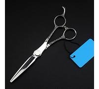 Hair Cutting, 6inch Professional 440c Steel Scissor Openwork Cut Cutting Barber Haircut thinning Shears Hairdresser