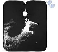Hair Cutting Apron Basketball Player Jumping And Performs Slam Dunk Hair Cutting Gown Durable Large Hairdressing Gown, For Adults, Styling, Kids, 140x168cm