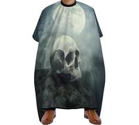 Hair Cutting Apron Death Skeleton Salon Barber Cape Durable Soft Hairdressing Apron, For Styling, Barbers, Salon, 140x168cm