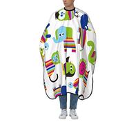Hair Cutting Apron Funny Elephant Penguin Turtle Hairdressers Cape Unisex Soft Hairdressing Gown, For Styling, Men, Adults, 140x168cm