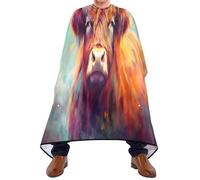 Hair Cutting Apron Highland Cow Hair Styling Cape Unisex Large Hairdressing Apron, For Men, Kids, Adults, 140x168cm
