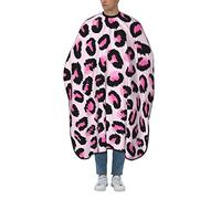Hair Cutting Apron Leopard Print Barber Gown Unisex Adjustable Hairdressing Gown, For Barbershops, Adults, Woman, 140x168cm