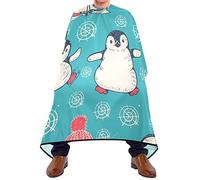 Hair Cutting Apron Penguin Lovely Salon Barber Cape Unisex Waterproof Hairdressing Apron, For Barbers, Salon, Dyeing, 140x168cm