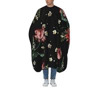 Hair Cutting Apron Vintage Flowers Flower Peony Hairdressers Cape Soft Hair Cutting Gown Adjustable Hairdressing Cutting Gown, For Kids, Children, Men, 140×168cm