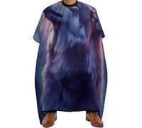 Hair Cutting Cape Full Moon Magic Wolf Art, Stain resistant Hair Cape Waterproof Haircut Apron Gown for Coloring Family 140X168cm