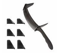 Hair Cutting Comb - Curved Professional Barber Comb, Flat Head Design, Dense Teeth Durable Build | Hairdressing Tool for Salon Stylist Barbers Home Haircut Styling Accessories Ergonomic Precise Contro