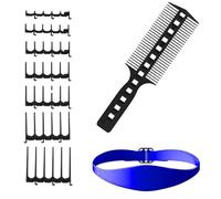 Hair Cutting Guide - Hair Clipper Guide Comb Guard Set | Self Haircutting Portable Band Template, 7 Comb Teeth Accessories and